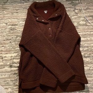 Aerie Sherpa crew neck